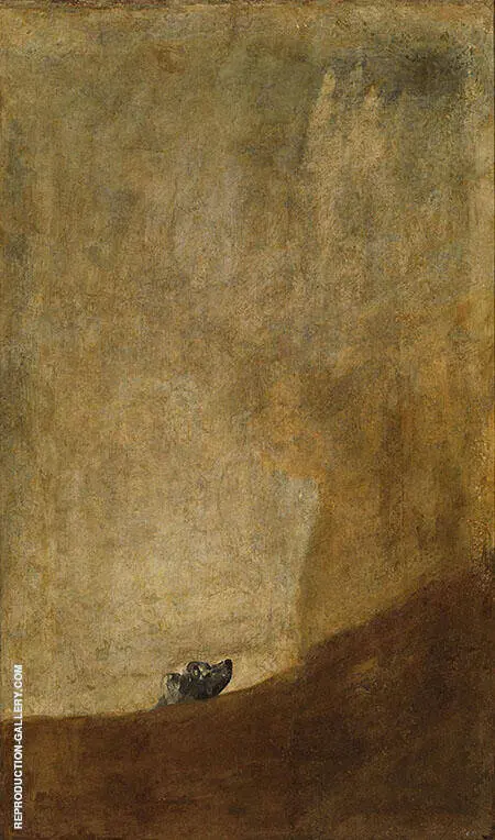 The Dog c1819 By Francisco Goya