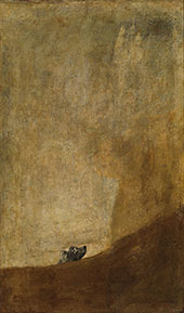 The Dog c1819-1823 By Francisco Goya