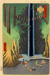 Fudo Falls Oji 1857 By Hiroshige