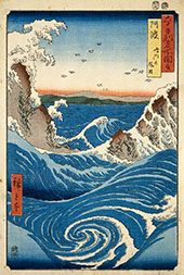 Naruto Whirlpool, Awa Province By Hiroshige
