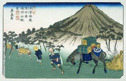 Oiwake on the Kisakaido 1830 By Hiroshige