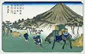 Oiwake on the Kisakaido 1830 By Hiroshige