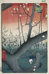 The Plum Garden in Kameido By Hiroshige