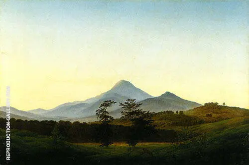 Bohemian Landscape 1808 By Caspar David Friedrich