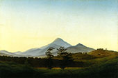 Bohemian Landscape 1808 By Caspar David Friedrich