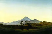 Bohemian Landscape 1808 By Caspar David Friedrich