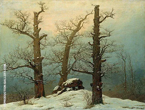 Cairn in Snow 1807 By Caspar David Friedrich
