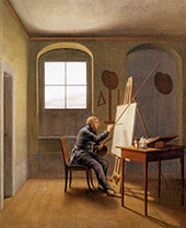 Caspar David Friedrich in his Studio 1819 II By Caspar David Friedrich