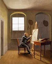 Caspar David Friedrich in his Studio 1819 II By Caspar David Friedrich