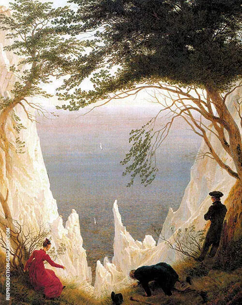 Chalk Cliffs on Rugen By Caspar David Friedrich