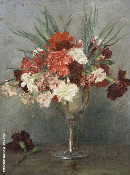 Carnations By Henry Scott Tuke