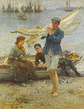 Return from Fishing 1907 By Henry Scott Tuke