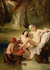 Bathsheba at her Bath By Francesco Hayez