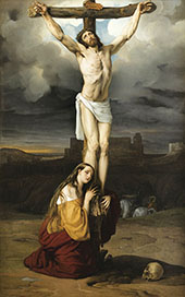 Crucifixion with Mary Magdalene By Francesco Hayez