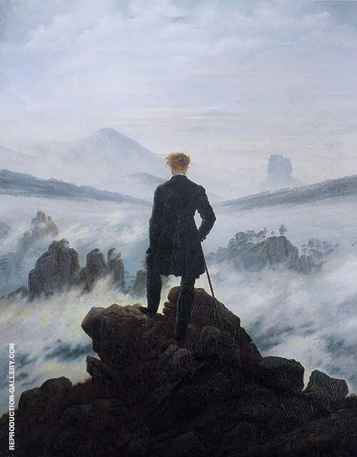 Wanderer Above the Sea of Fog 1818 By Caspar David Friedrich