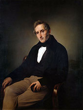 Portrait of Alessandro Mazoni 1841 By Francesco Hayez