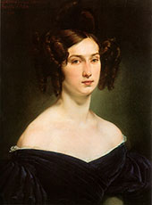 Portrait of Countess Luigia Douglas Scotti d'Adda By Francesco Hayez