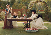 A Feast of Roses By George Dunlop Leslie