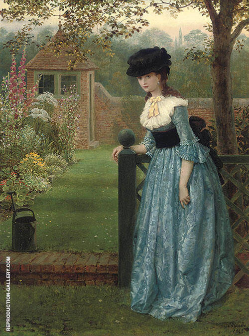 Clarissa 1865 by George Dunlop Leslie | Oil Painting Reproduction