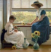 Sun, Moon and Flowers 1890 By George Dunlop Leslie