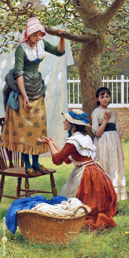 The Daughters of Eve by George Dunlop Leslie | Oil Painting Reproduction