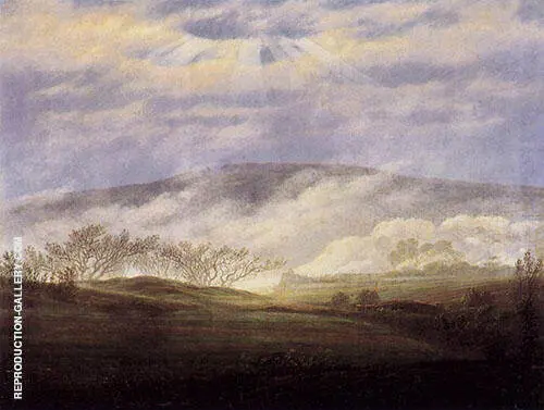 Fog in The Elbe Valley 1821 By Caspar David Friedrich