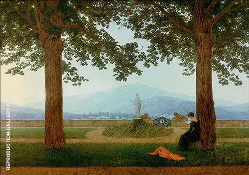 Garden Terrace By Caspar David Friedrich