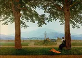 Garden Terrace By Caspar David Friedrich