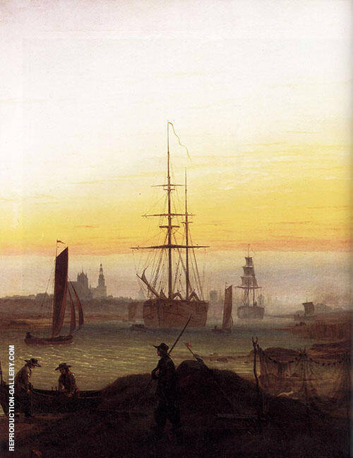 Greifswalder Hafen 1818 | Oil Painting Reproduction