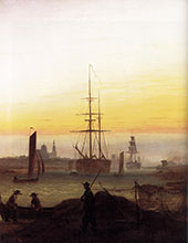 Greifswalder Hafen 1818 By Caspar David Friedrich
