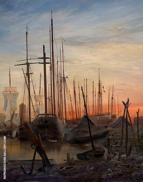 Greifswalder Hafen II 1820 | Oil Painting Reproduction