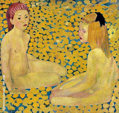 The Yellow Girls by Cuno Amiet | Oil Painting Reproduction