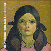 Portrait of a Girl 1907 By Cuno Amiet