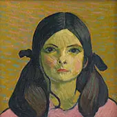 Portrait of a Girl 1907 By Cuno Amiet