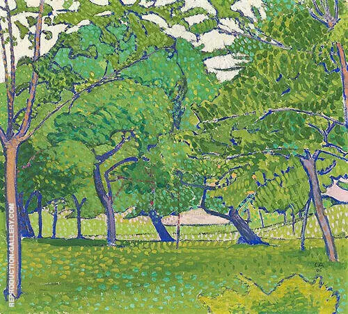 The Orchard 1906 By Cuno Amiet