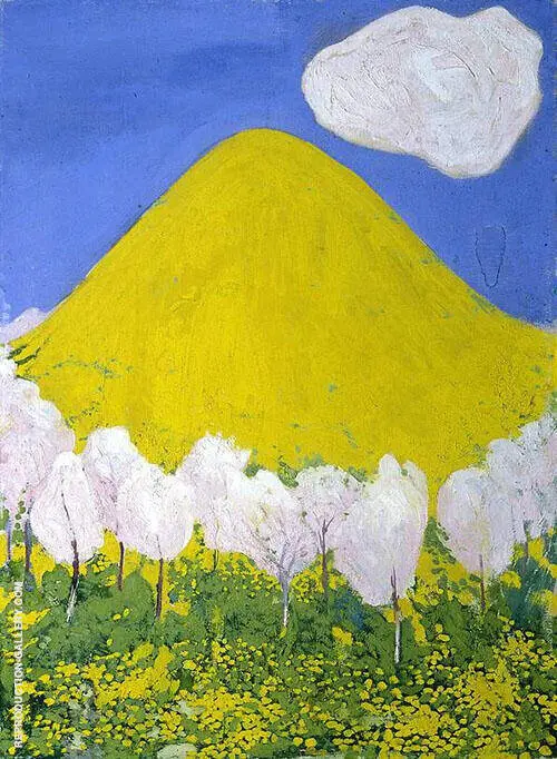 The Yellow Hill 1903 By Cuno Amiet