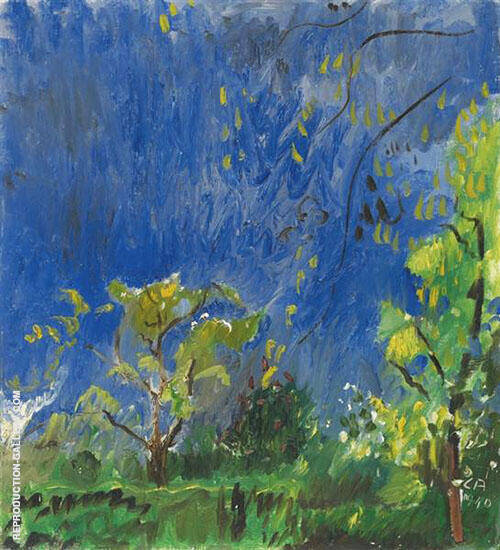Thunderstorm 1932 by Cuno Amiet | Oil Painting Reproduction