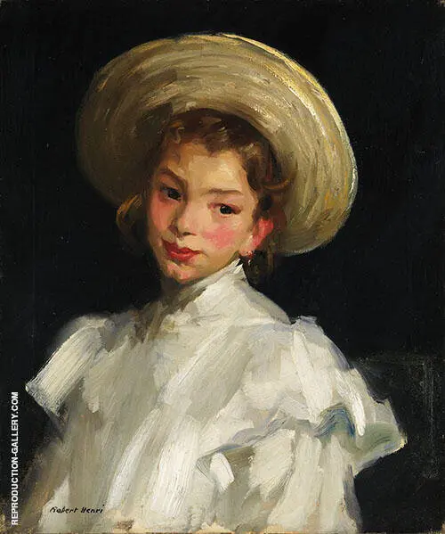 Dutch Girl in White By Robert Henri