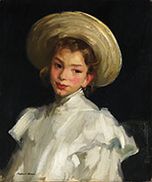 Dutch Girl in White By Robert Henri