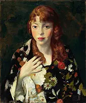 Edna Smith in a Japanese Wrap 1915 By Robert Henri
