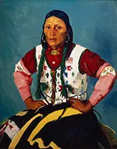 Portrait of Po Tse Water Eagle By Robert Henri