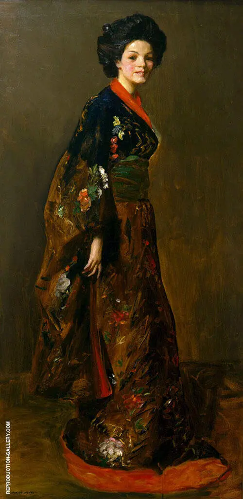 The Blue Kimono By Robert Henri