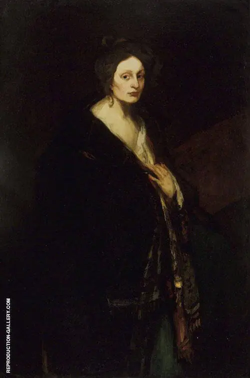 Woman In Manteau 1898 By Robert Henri