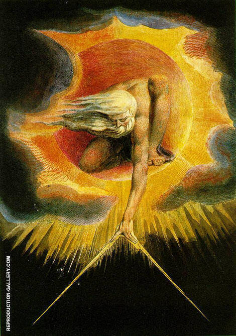 Ancient of Days 1794 by William Blake | Oil Painting Reproduction