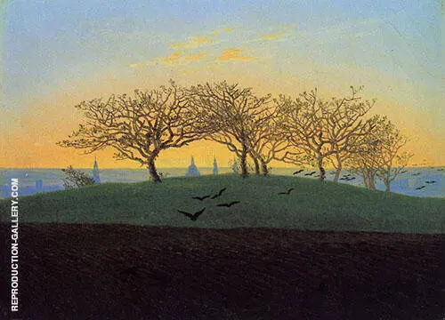 Hill and Ploughed Field near Dresden 1824 By Caspar David Friedrich