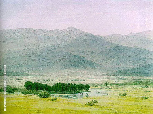 Landscape in The Riesengebirge 1798 By Caspar David Friedrich