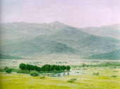 Landscape in The Riesengebirge 1798 By Caspar David Friedrich