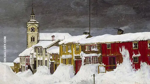 Winter After Snowstorm 1903 By Harald Sohlberg
