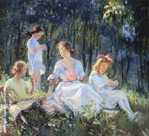 Sunlit Afternoon 1915 by Catherine Wiley | Oil Painting Reproduction
