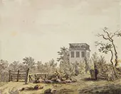 Landscape with Pavilion By Caspar David Friedrich